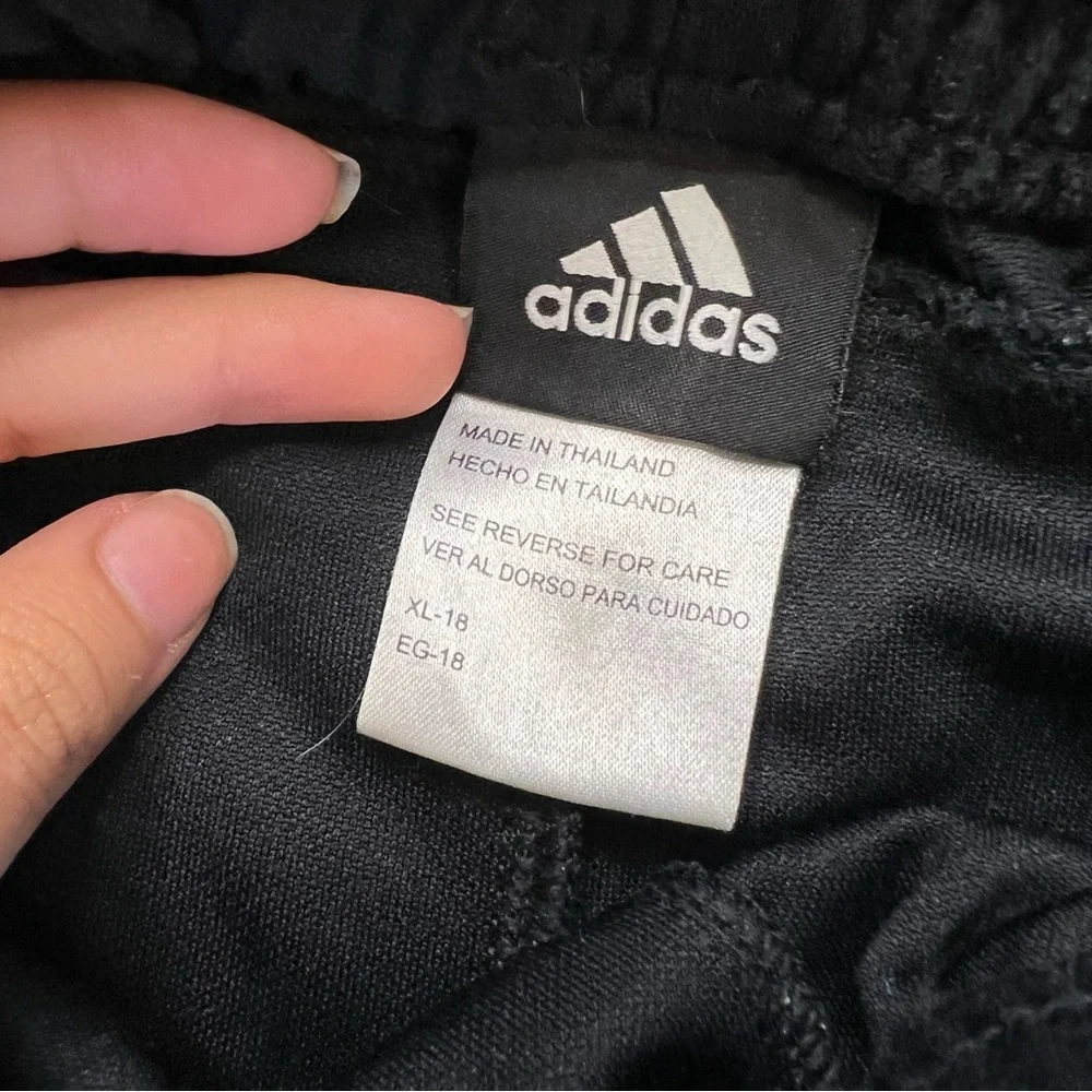 Adidas Black Joggers with Elastic‎ Waist and Relaxed Fit